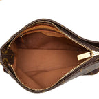 Louis Vuitton Monogram Trotteur Crossbody Shoulder Bag Brown Leather — view 5