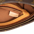 Louis Vuitton Monogram Trotteur Crossbody Shoulder Bag Brown Leather — view 7