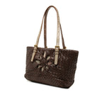 Bottega Veneta Intrecciato Marchese Tote Shoulder Bag Brown Leather — view 2