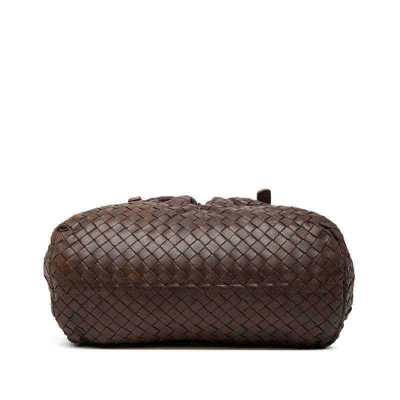 Bottega Veneta Intrecciato Marchese Tote Shoulder Bag Brown Leather — view 3