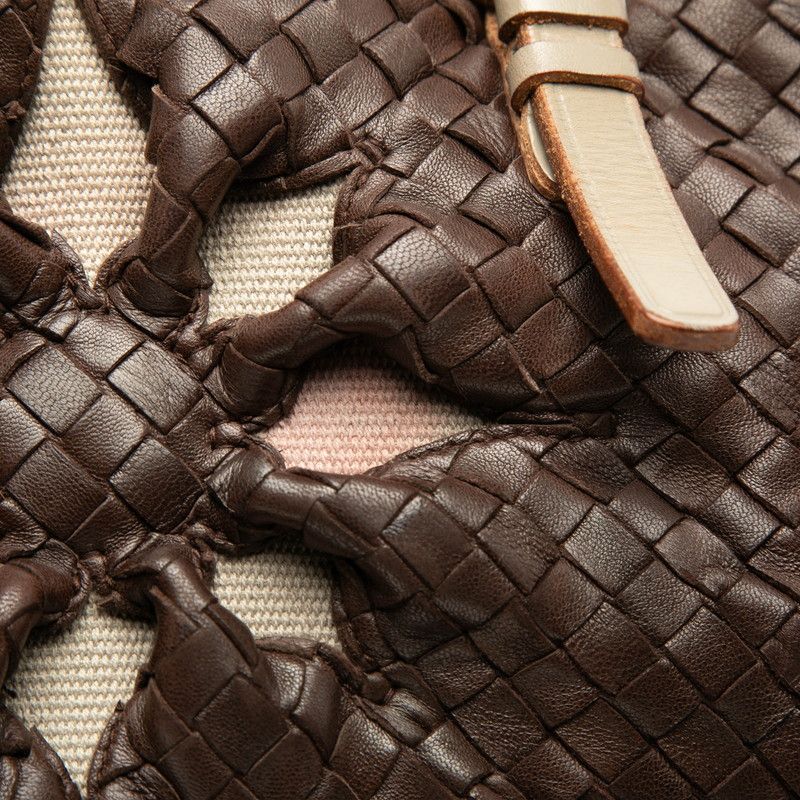 Bottega Veneta Intrecciato Marchese Tote Shoulder Bag Brown Leather — view 4