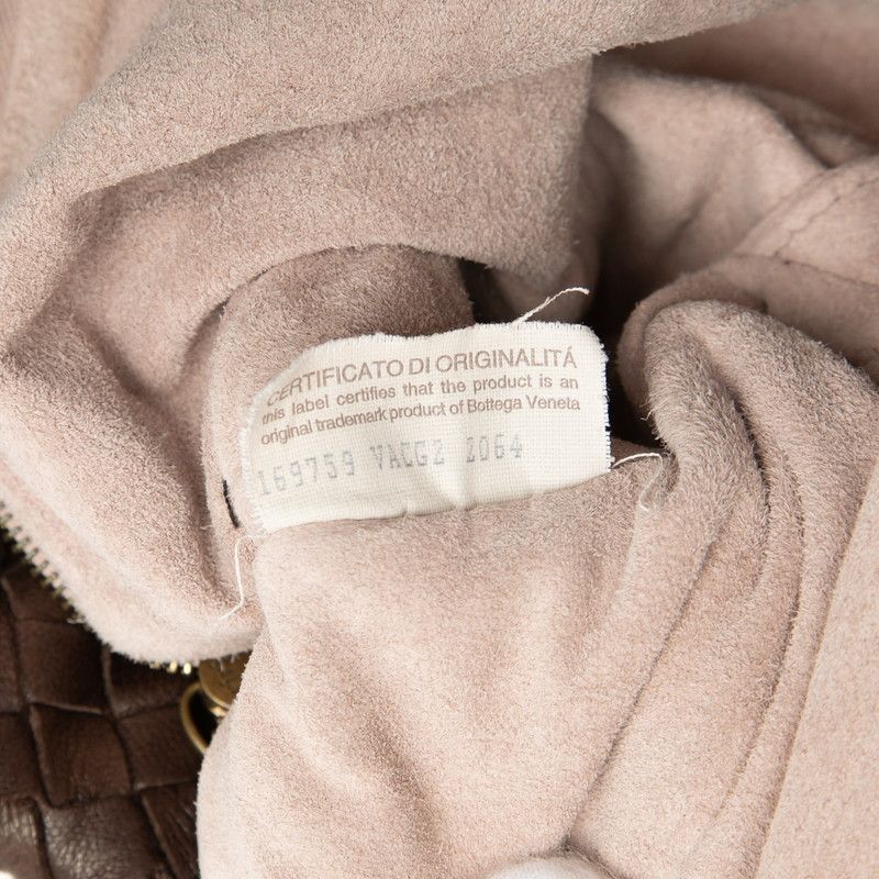 Bottega Veneta Intrecciato Marchese Tote Shoulder Bag Brown Leather — view 7
