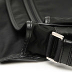 Prada Crossbody Shoulder Bag Black Nylon Leather — view 5