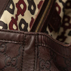 Gucci Guccissima Handbag Doctor's Bag Brown Leather — view 5