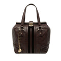 Gucci Guccissima Handbag Doctor's Bag Brown Leather
