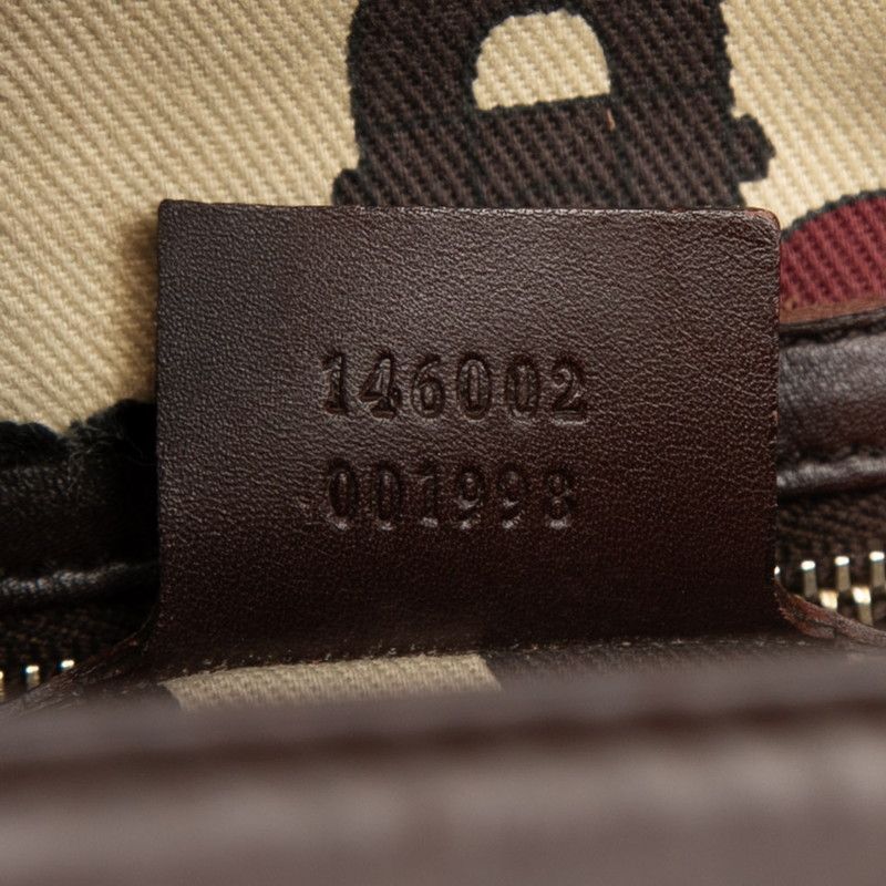 Gucci Guccissima Handbag Doctor's Bag Brown Leather — view 8