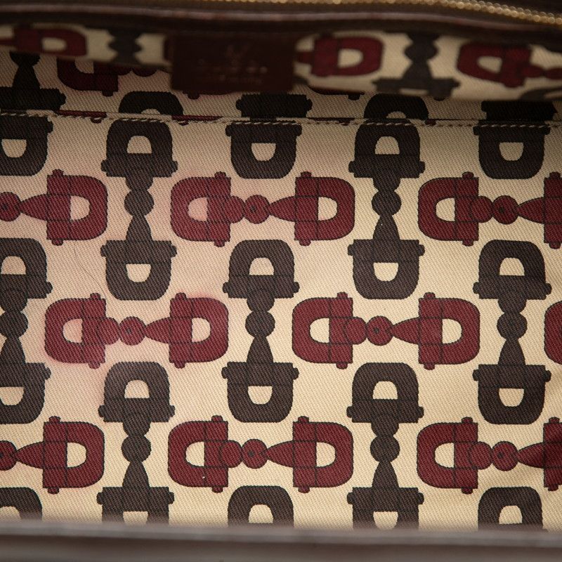 Gucci Guccissima Handbag Doctor's Bag Brown Leather — view 6
