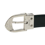 Louis Vuitton Taiga Ceinture Plain Belt Dark Green Silver Leather — view 6