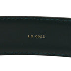 Louis Vuitton Taiga Ceinture Plain Belt Dark Green Silver Leather — view 8