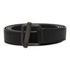 Bottega Veneta Lola Buckle Narrow Belt Black Leather