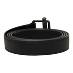 Bottega Veneta Lola Buckle Narrow Belt Black Leather — view 3