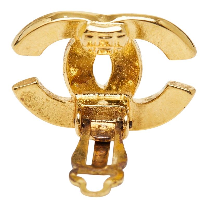 Chanel CC Logo Earrings 02 Gold Plated — view 4