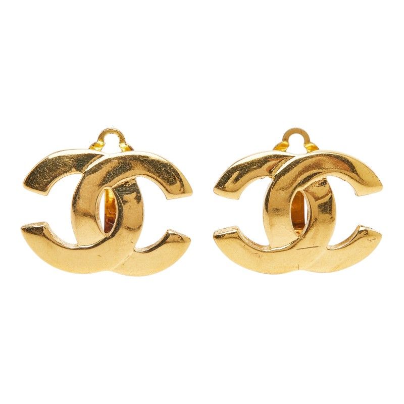 Chanel CC Logo Earrings 02 Gold Plated — view 2