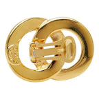 Celine Double Circle Earrings Gold Plated — view 4