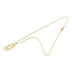 Celine Logo Plate Chain Pendant Gold Plated — view 2
