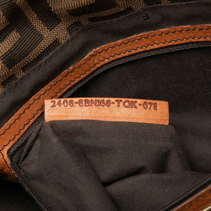 Fendi Zucca Tote Brown Canvas Leather — view 6