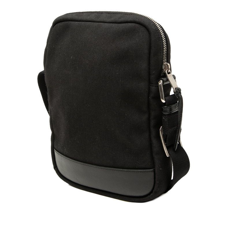 Saint Laurent Rivington Crossbody Shoulder Bag Black Canvas Leather — view 2