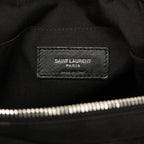 Saint Laurent Rivington Crossbody Shoulder Bag Black Canvas Leather — view 5