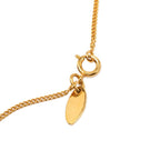 Chanel Vintage Circle Logo Necklace Gold Plated Faux Pearl — view 4