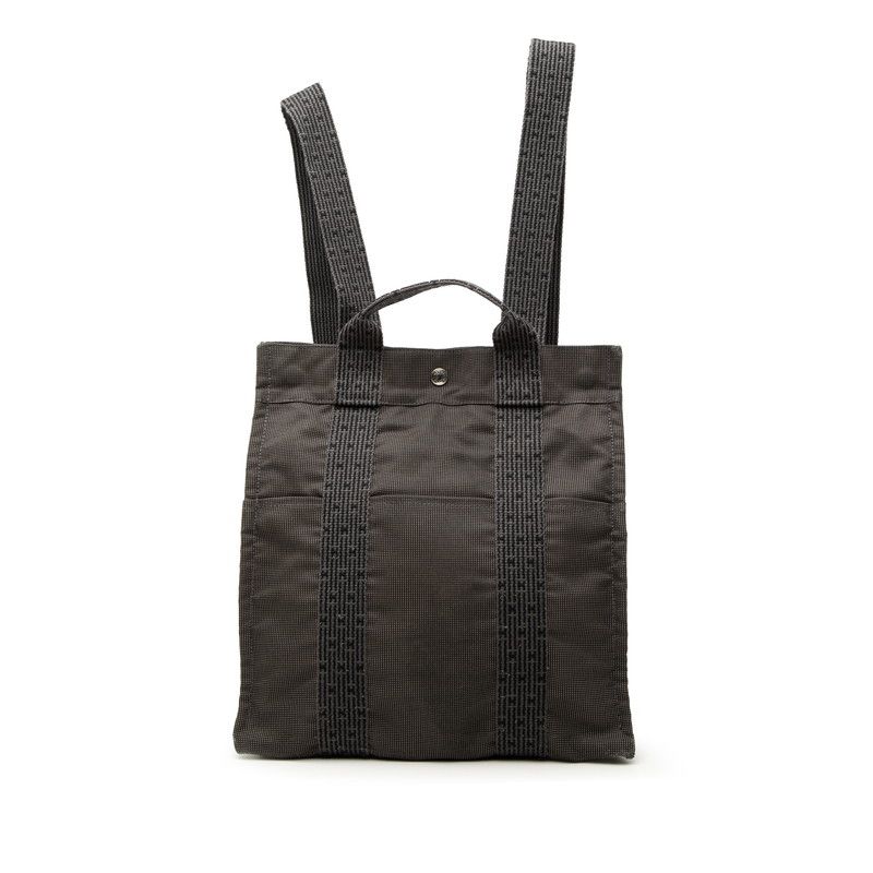 Hermes Her Line a Dos MM Backpack Gray Canvas