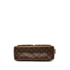 Louis Vuitton Monogram Viva Cite GM Shoulder Bag Brown Leather — view 3