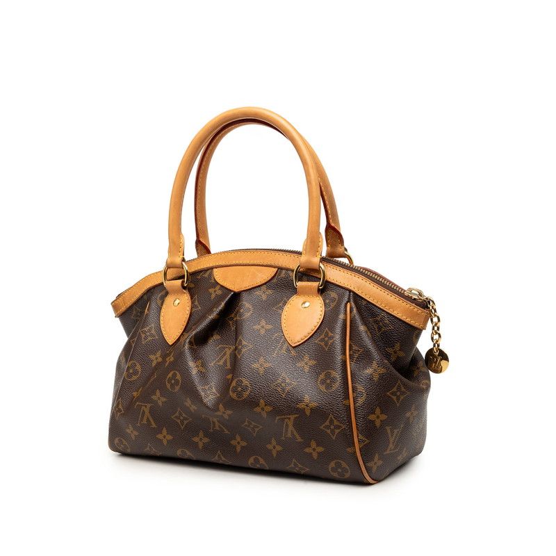 Louis Vuitton Monogram Tivoli PM Handbag Brown Leather — view 2