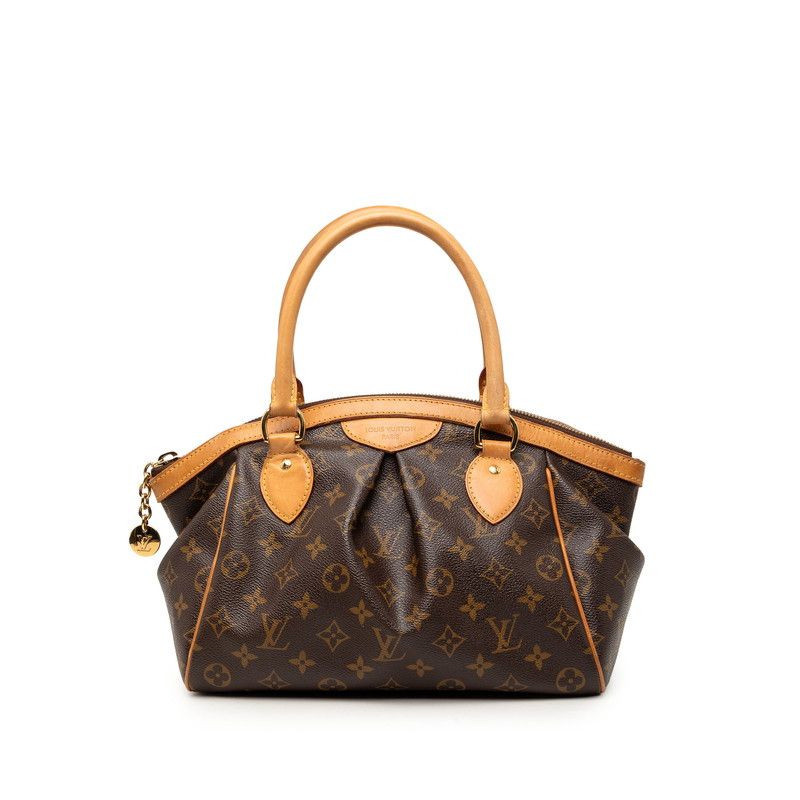 Louis Vuitton Monogram Tivoli PM Handbag Brown Leather