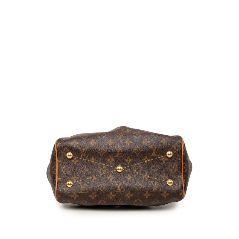 Louis Vuitton Monogram Tivoli PM Handbag Brown Leather — view 3