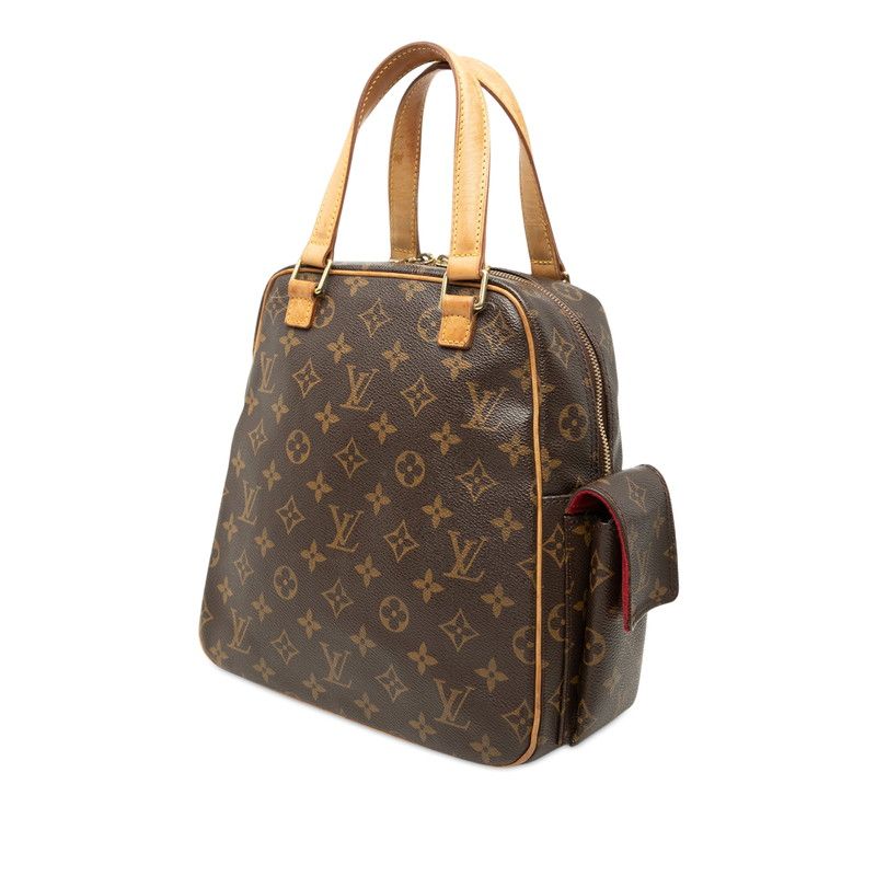 Louis Vuitton Monogram Exantrie Cite Handbag Brown Leather — view 2