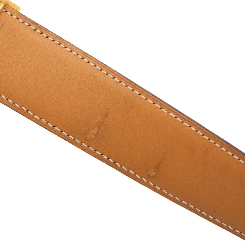 Hermes Constance Belt Reversible 70 Black Beige Box Calf — view 5