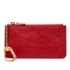 Louis Vuitton Epi Pochette Cles Coin Purse Castilian Red Leather