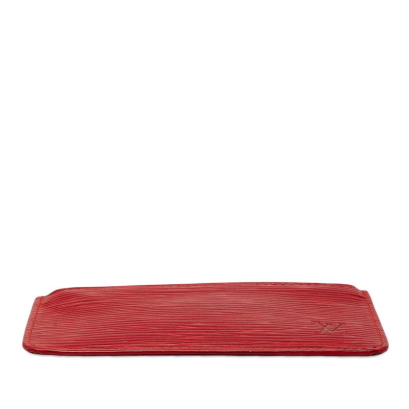 Louis Vuitton Epi Pochette Cles Coin Purse Castilian Red Leather — view 3