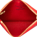 Louis Vuitton Epi Pochette Cles Coin Purse Castilian Red Leather — view 4