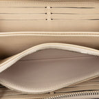 Louis Vuitton Monogram Mahina Zippy Wallet Zip Around Ivory Leather — view 4