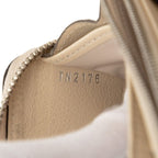 Louis Vuitton Monogram Mahina Zippy Wallet Zip Around Ivory Leather — view 6