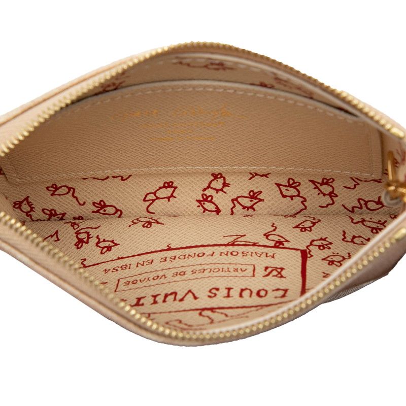 Louis Vuitton Meow Glam Pochette Cles S Coin Case Key Beige Monogram Canvas — view 4