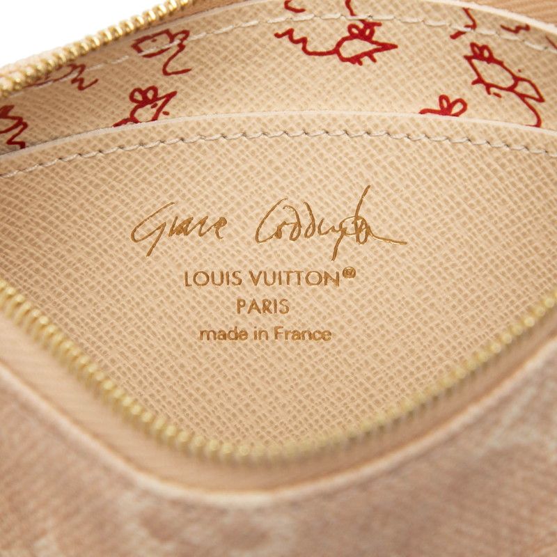 Louis Vuitton Meow Glam Pochette Cles S Coin Case Key Beige Monogram Canvas — view 5