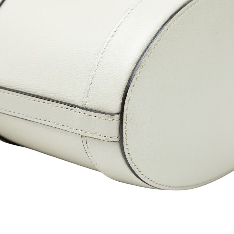 Gucci GG Canvas Horsebit Shoulder Bag Beige White — view 4