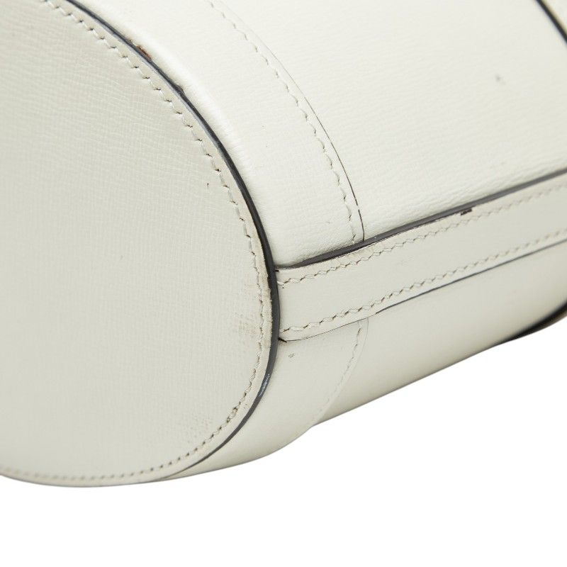 Gucci GG Canvas Horsebit Shoulder Bag Beige White — view 5