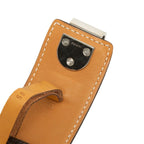 Hermes 85 Brown Silver Leather 1- Belt — view 4