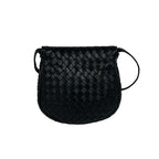 Bottega Veneta Vintage Intrecciato Tassel Leather Shoulder Bag Black — view 3