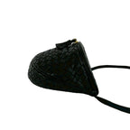 Bottega Veneta Vintage Intrecciato Tassel Leather Shoulder Bag Black — view 6