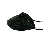 Bottega Veneta Vintage Intrecciato Tassel Leather Shoulder Bag Black — view 8