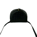 Bottega Veneta Vintage Intrecciato Tassel Leather Shoulder Bag Black — view 4