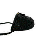 Bottega Veneta Vintage Intrecciato Tassel Leather Shoulder Bag Black — view 5