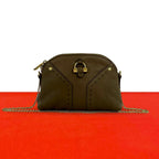 Saint Laurent Muse Leather Chain Shoulder Bag Pouch Beige