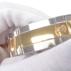 Rolex GMT Master 2 Date SS 18k Yellow Gold Number Watch Combination Black Dial — view 8