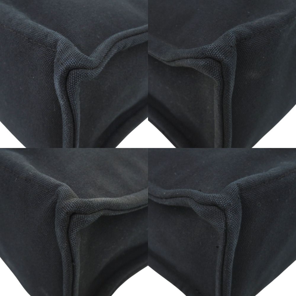Hermes Fourre Tout MM Cotton Canvas Black Tote — view 4