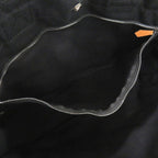 Hermes Fourre Tout MM Cotton Canvas Black Tote — view 7