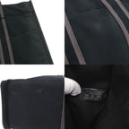 Hermes Fourre Tout MM Cotton Canvas Black Tote — view 9
